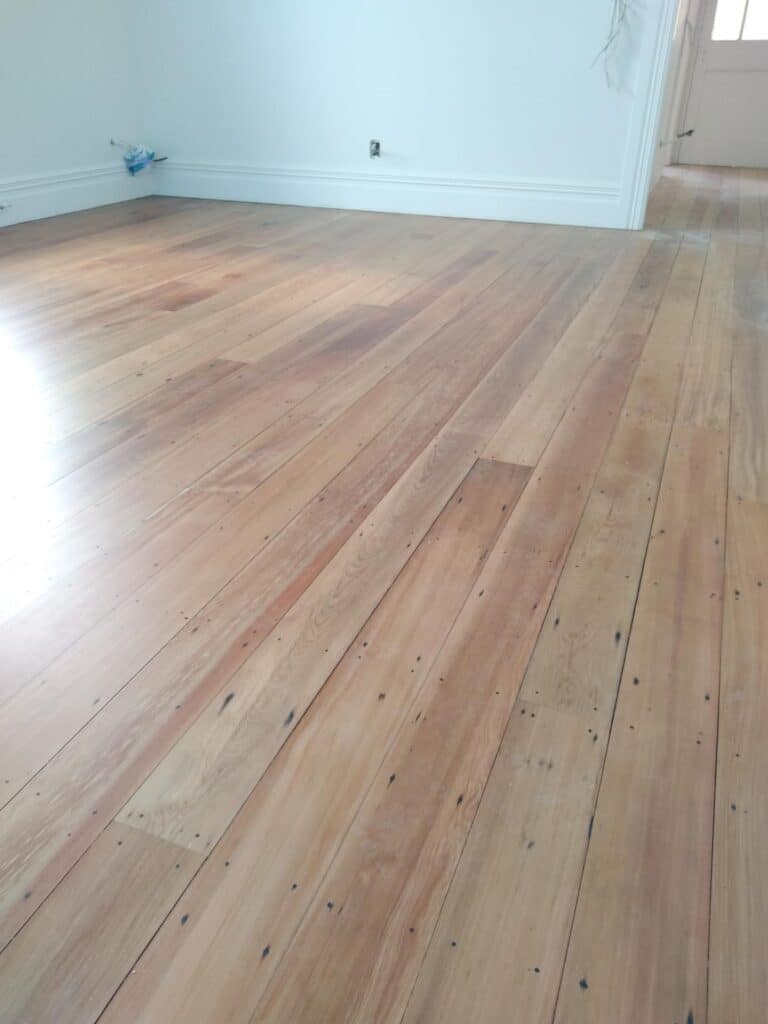 Matai with waterbourne matte finish and black filled gaps